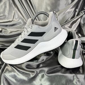 Adidas Mens Edge Gameday EG1444 Gray Black Running Shoes Sneakers Size 6.5 US/39